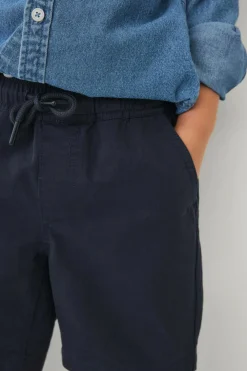 Ellos Collection Shorts i bomuldstwill Gråblå Outlet