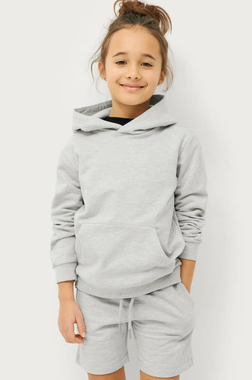 Ellos Basistøj|Shorts>Collection Shorts Basic Sweatshorts Lysegrå melange