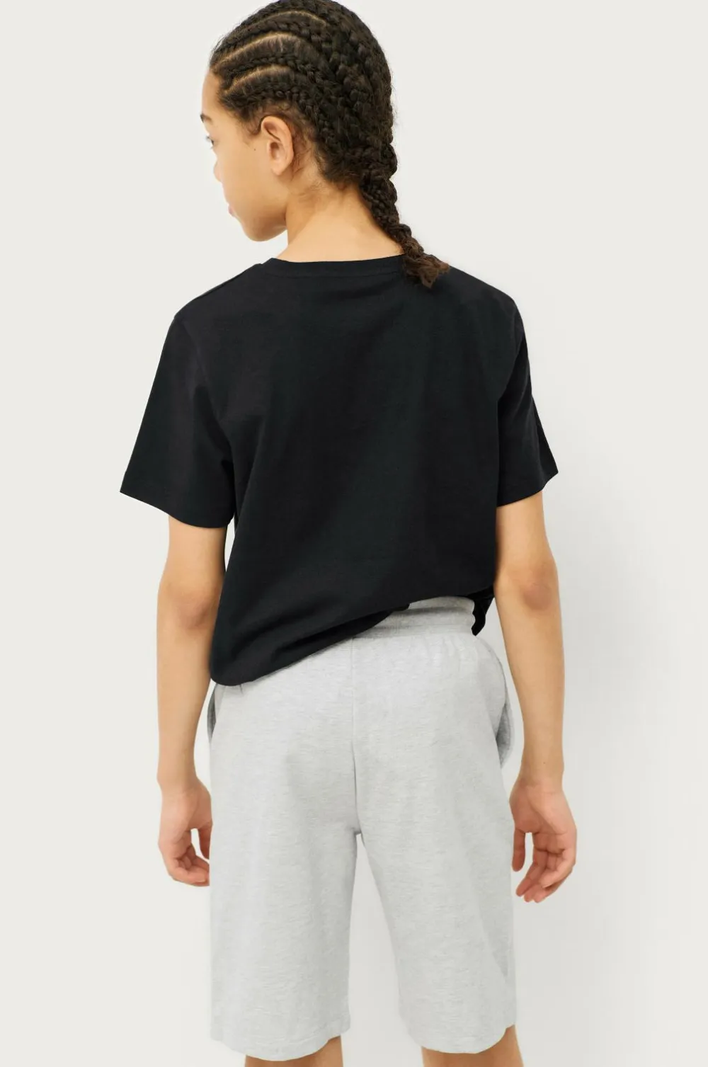 Ellos Basistøj|Shorts>Collection Shorts Basic Sweatshorts Lysegrå melange