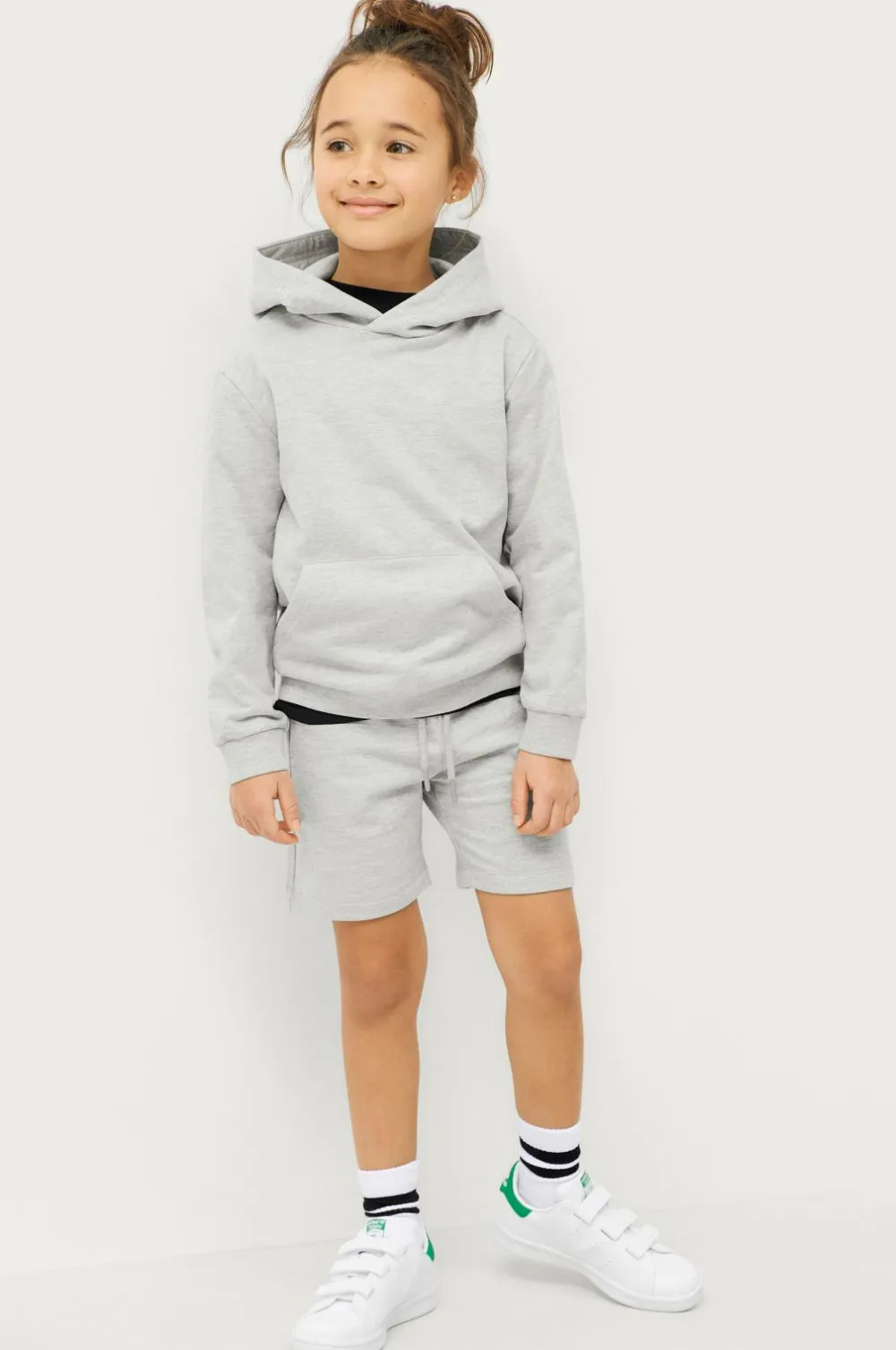 Ellos Basistøj|Shorts>Collection Shorts Basic Sweatshorts Lysegrå melange