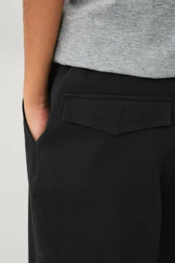 Ellos Collection Shorts i bomuldstwill Sort