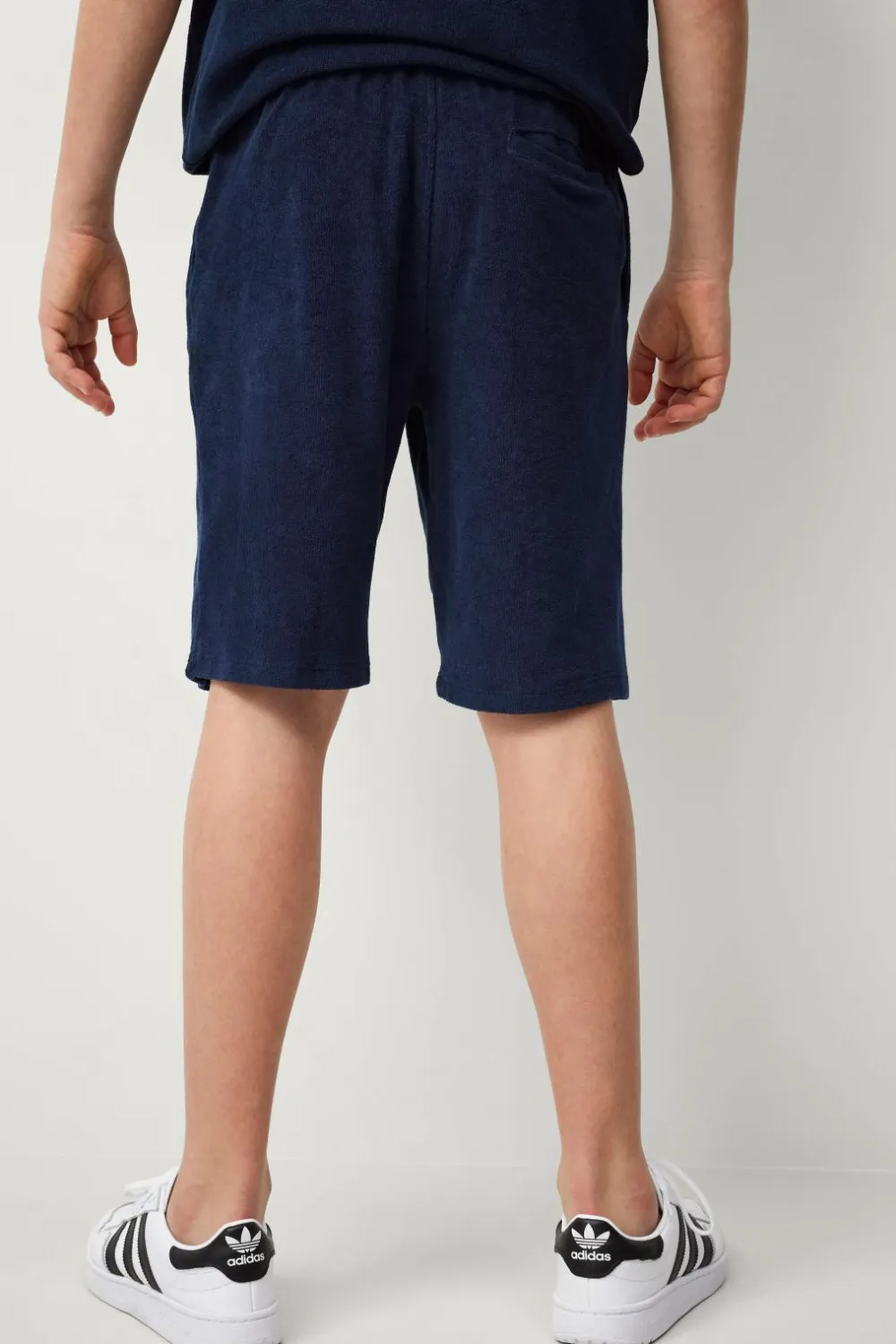 Ellos Shorts>Collection Shorts Jason i frotté Marineblå