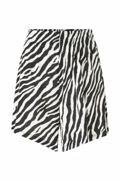 Ellos Collection Shorts i tricot Offwhite/sortmønstret Sale