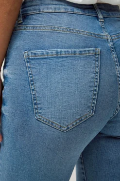 Ellos Collection Skinny stretchjeans med høj talje Lyseblå denim Discount