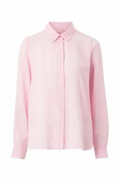 Ellos Collection Skjorte i crepe rosa Discount