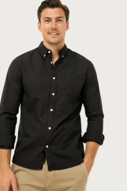 Ellos Collection Skjorte Jake Oxford Sort