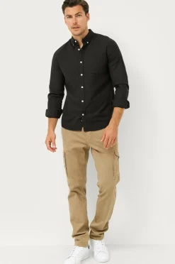 Ellos Collection Skjorte Jake Oxford Sort