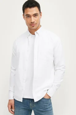 Ellos Skjorter>Collection Skjorte Jake Oxford Mat hvid hvid