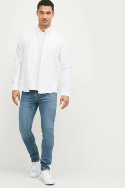Ellos Skjorter>Collection Skjorte Jake Oxford Mat hvid hvid