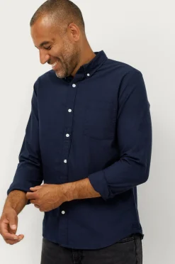 Ellos Skjorter>Collection Skjorte Jake Oxford Marineblå