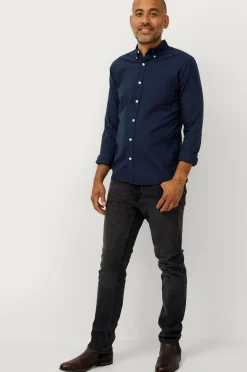 Ellos Skjorter>Collection Skjorte Jake Oxford Marineblå