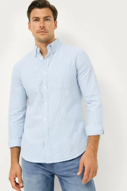 Ellos Skjorter>Collection Skjorte Jake Oxford Blåstribet