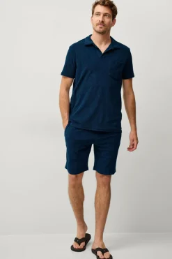 Ellos Skjorter>Collection Skjorte i frotté Marineblå