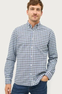 Ellos Collection Skjorte Jake Oxford Blåternet New