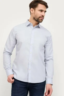 Ellos Collection Skjorte Yale Easy Iron Lyseblå Clearance