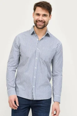 Ellos Skjorter>Collection Skjorte Miles Blåstribet