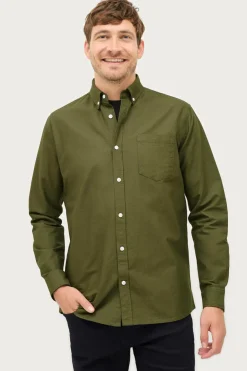 Ellos Collection Skjorte Jake Oxford Grøn Clearance