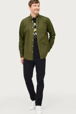 Ellos Collection Skjorte Jake Oxford Grøn Clearance