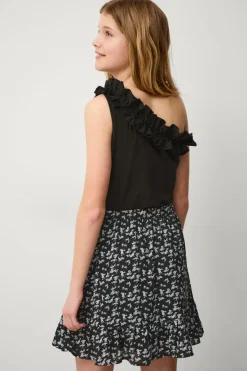 Ellos Collection Slå-om nederdel Tilda B Girl Blomstret Hot