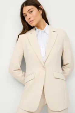 Ellos Collection Smal pasform habitjakke Beige Best