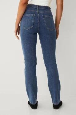 Ellos Collection Smalle stretchjeans med høj talje Blå Original Denim