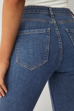 Ellos Collection Smalle stretchjeans med høj talje Blå Original Denim