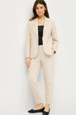 Ellos Blazere & Veste>Collection Smal pasform habitjakke Beige