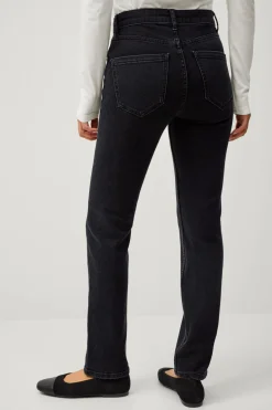 Ellos Collection Smalle stretchjeans med høj talje Sort Discount