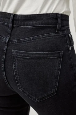 Ellos Collection Smalle stretchjeans med høj talje Sort Discount