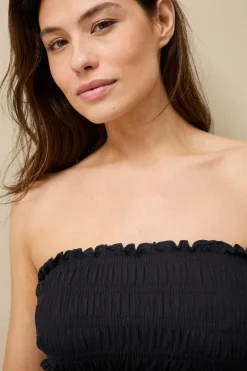 Ellos Collection Smocket tubetop Sort Best