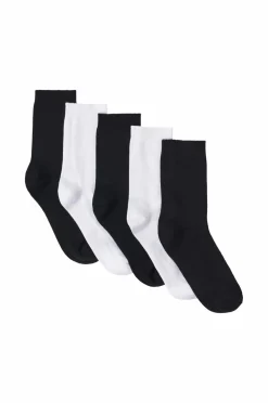 Ellos Collection Sokker 5-pack Hvid+sort Hot