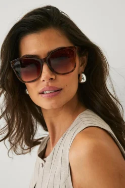 Ellos Collection Solbriller Skildpadde mønstret Sale