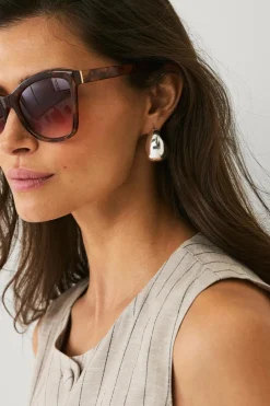 Ellos Collection Solbriller Skildpadde mønstret Sale