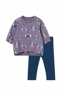 Ellos Kjoler & Tunikaer>Collection Sæt Camille Mønstret ugle