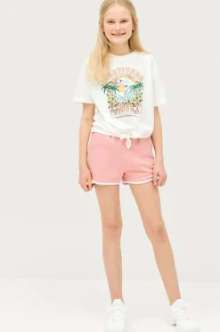 Ellos Sæt Til Børn>Collection Sæt Nathalie med top og sweatshorts Offwhite