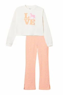 Ellos Sæt Til Børn>Collection Sæt Dahlia Offwhite/abrikos/pink