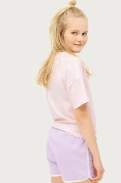 Ellos Collection Sæt Nathalie med top og sweatshorts Lys rosa