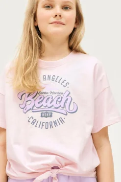 Ellos Collection Sæt Nathalie med top og sweatshorts Lys rosa