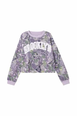 Ellos Collection Sæt Dahlia Lilla/grøn mønstret Sale