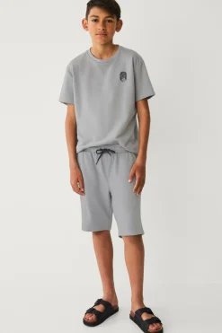 Ellos Collection Sæt Micro French Terry Set Grå Online