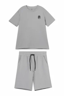 Ellos Collection Sæt Micro French Terry Set Grå Online