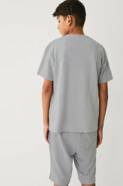 Ellos Collection Sæt Micro French Terry Set Grå Online