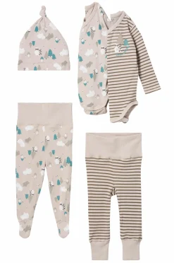 Ellos Collection Startsæt Sage 5 dele Beige stribet + mønstret Clearance