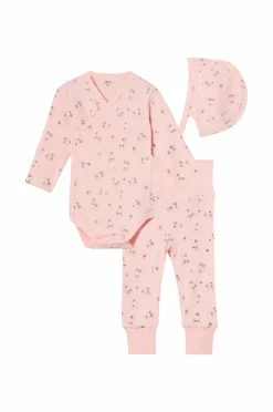 Ellos Collection Startersæt Simone 3-pak Rosamønstret Hot