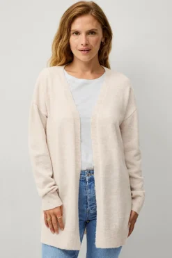Ellos Basistøj|Trøjer & Cardigans>Collection Strikket cardigan Lys beige