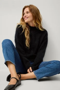 Ellos Trøjer & Cardigans>Collection Strikket trøje af høj kvalitet SortnAnnulleret