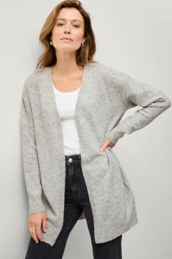 Ellos Collection Strikket cardigan Gråmeleret New