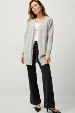 Ellos Collection Strikket cardigan Gråmeleret New