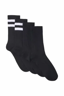 Ellos Undertøj>Collection Strømper 4-pack sort/hvid+sort