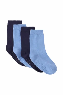 Ellos Undertøj>Collection Strømper med anti-skrid beskyttelse 4-pak Blå